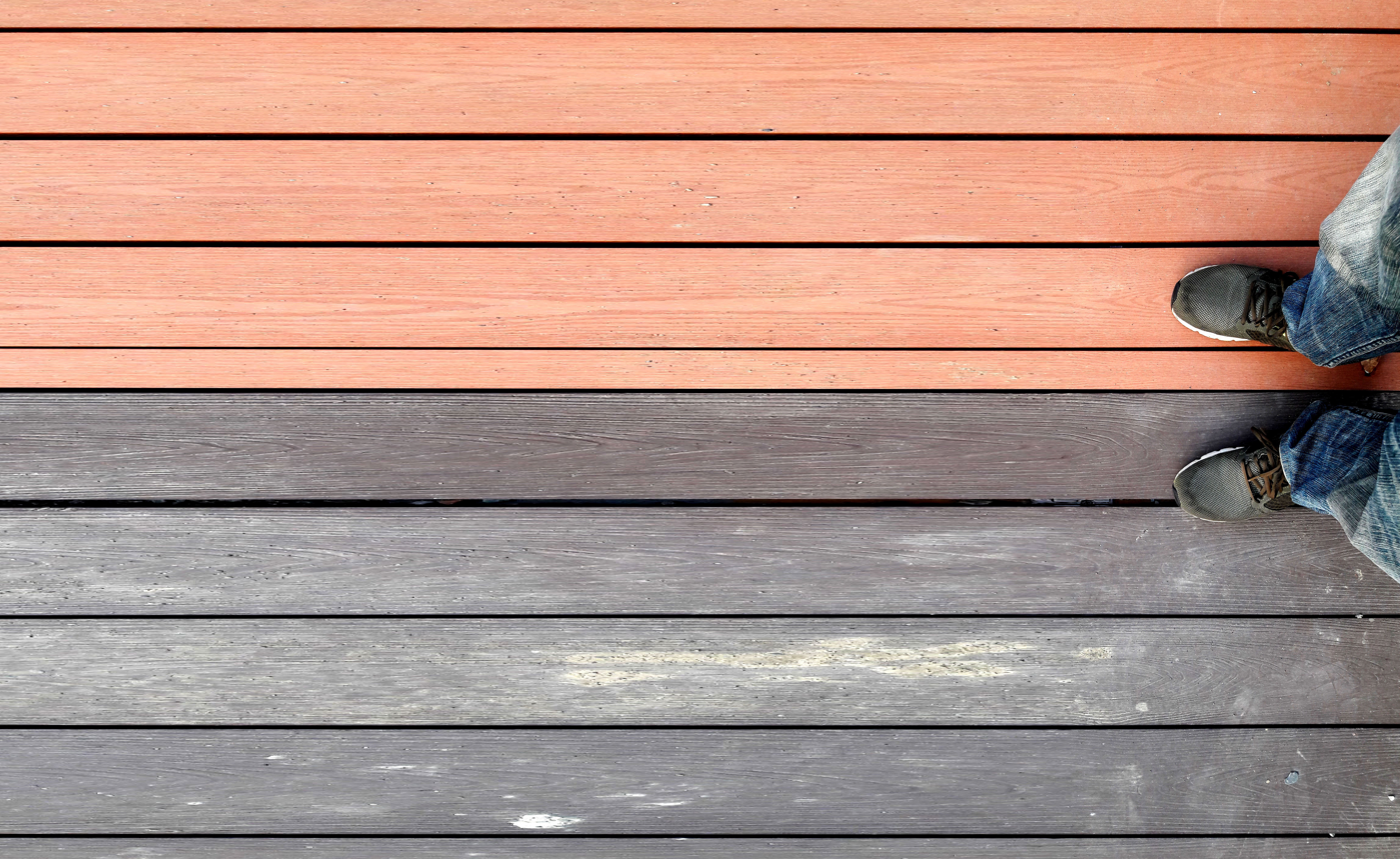 traditional decking by composite decking