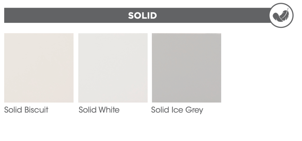 solid finish color chips
